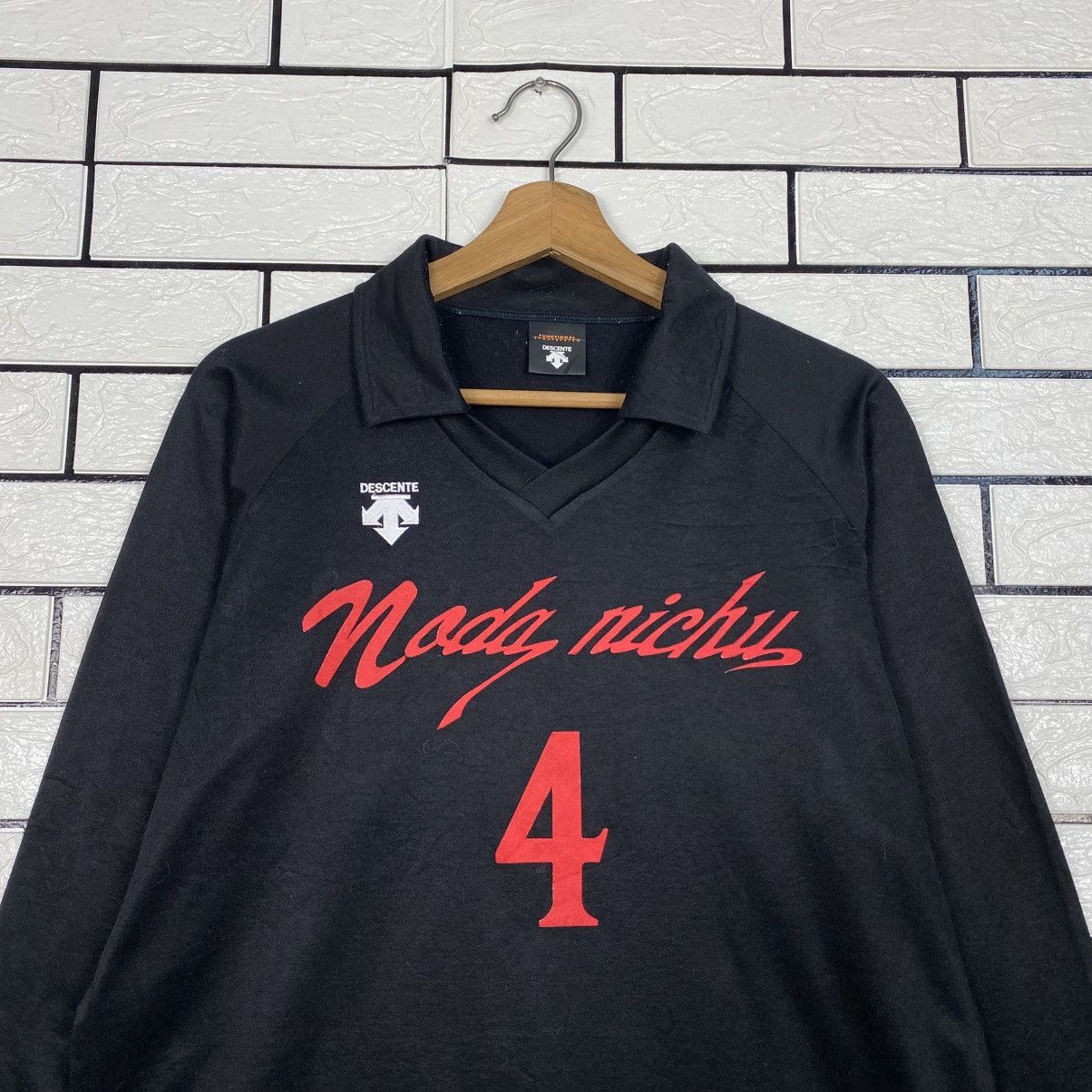 Japanese Brand 📌Vintage Hoodie Pull Over Descente Big Logo Size US L / EU 52-54 / 3 - 4 Thumbnail
