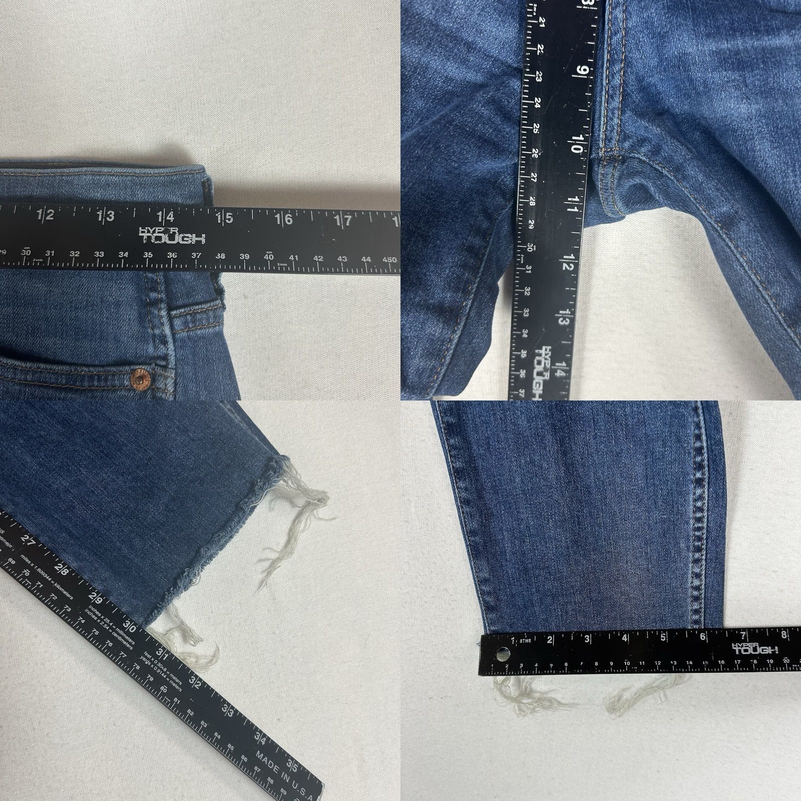 J.Crew J.Crew Vintage Straight Jeans Women's 26T Blue Denim 30In Inseam Tall Stretch Easy Care Pockets Distressed No Size 26" / US 2 / IT 38 - 9 Thumbnail