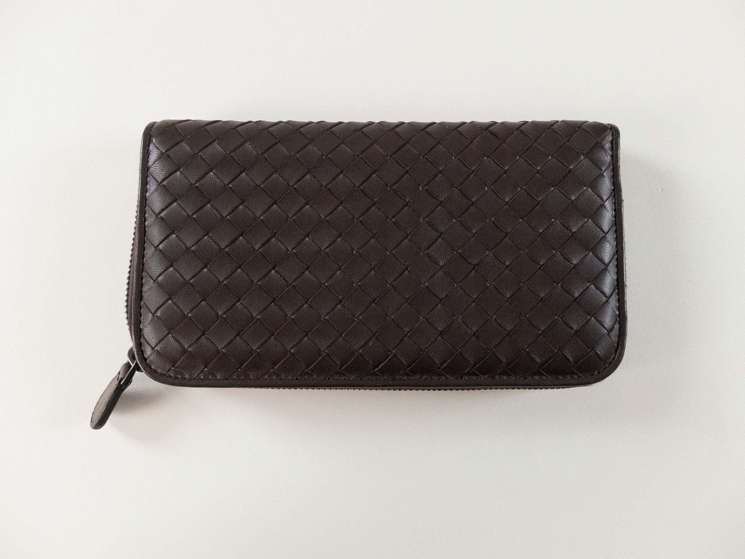 Bottega Veneta BOTTEGA VENETA dark brown intrecciato continental zip wallet Size ONE SIZE - 1 Thumbnail