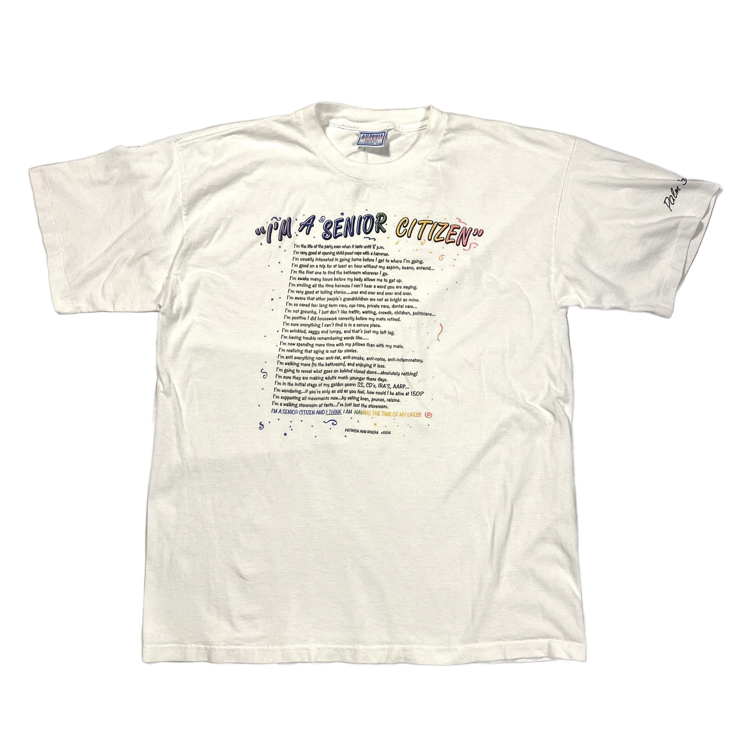 Vintage 1994 I’m a Senior Citizen Tee XL Made in USA Single Stitch Size US XL / EU 56 / 4 - 1 Thumbnail