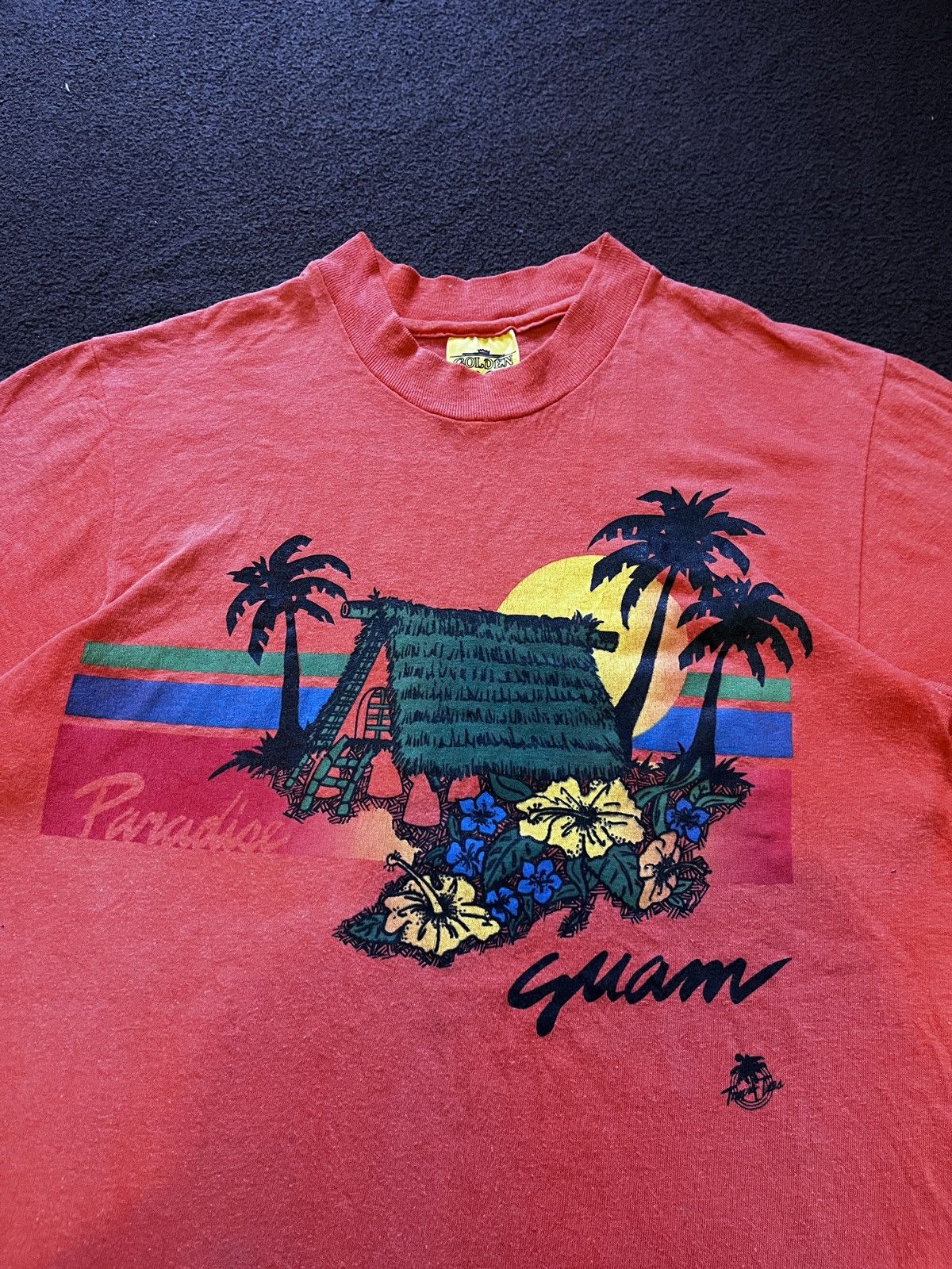 Vintage 1980s Hawaii Guam orange Size US M / EU 48-50 / 2 - 2 Thumbnail