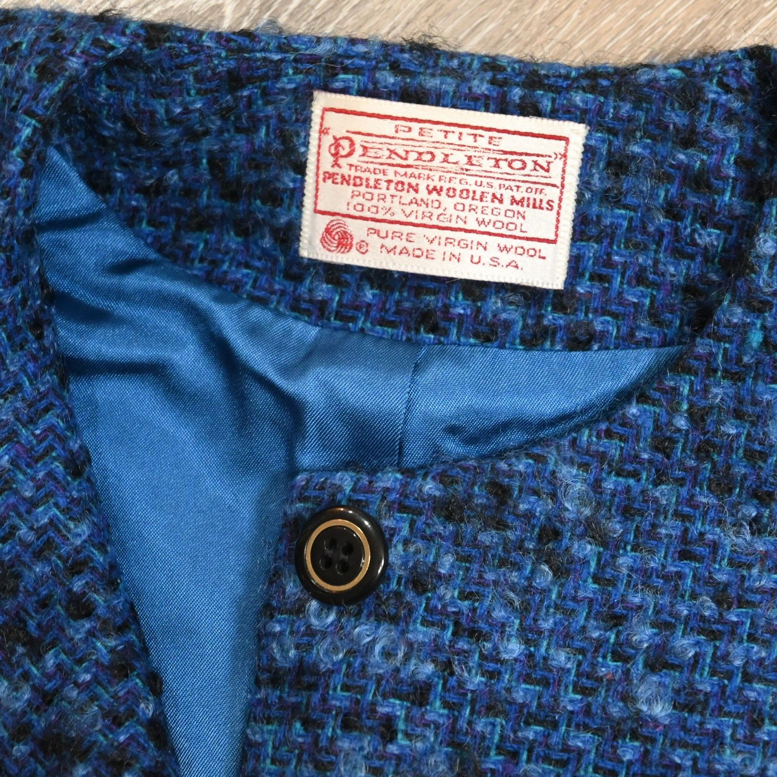 Pendleton Pendleton Wool Jacket Blue (MADE IN USA) Women's Small Size S / US 4 / IT 40 - 5 Thumbnail