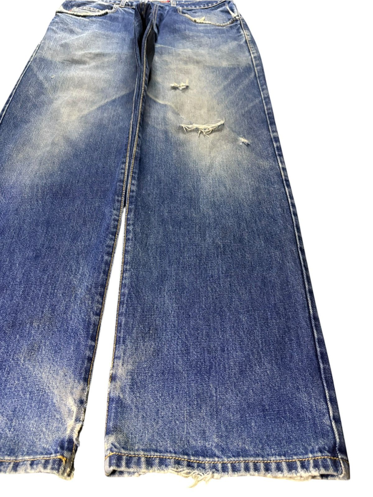 Stussy Vintage Stussy Mud Wash Distressed Loose Baggy Jeans Size US 34 / EU 50 - 7 Thumbnail