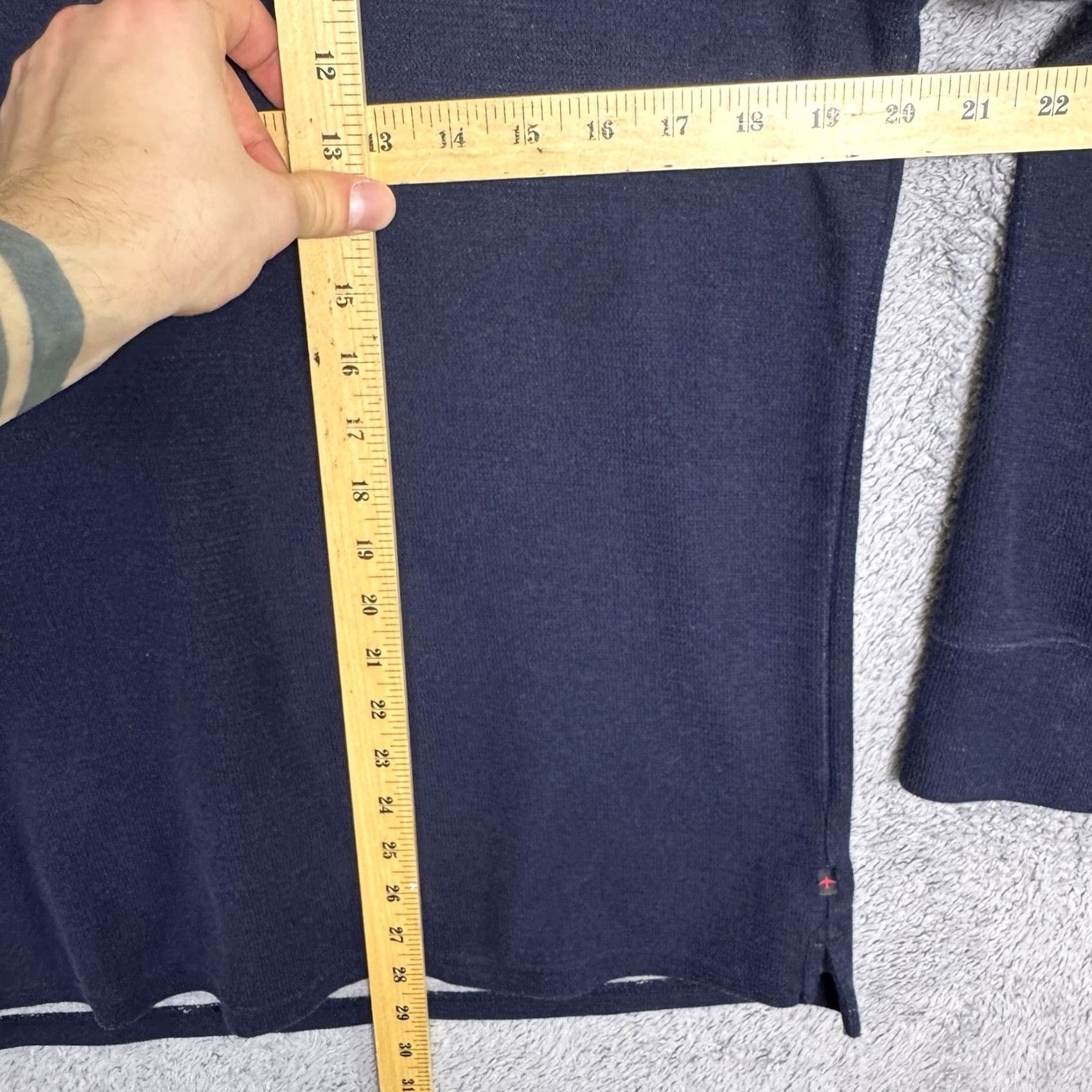 Relwen Relwen Sweater Mens M Polo Henley Terry Knit Pullover Jumper Huckberry Blue Shirt Size US M / EU 48-50 / 2 - 7 Thumbnail