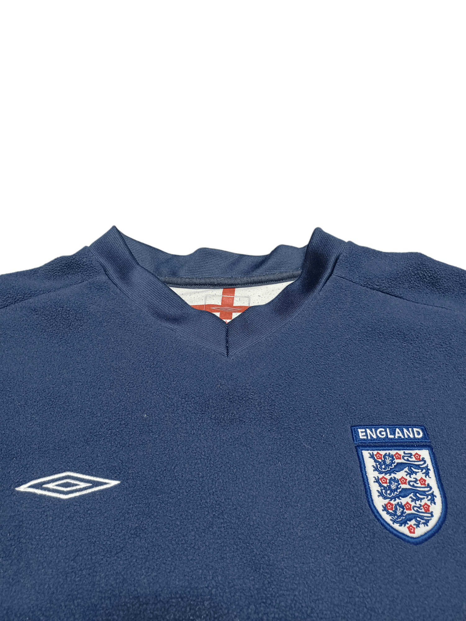 Umbro VINTAGE 2004-06 ENGLAND FLEECE OVERSIZE SWEATSHIRT SOCCER Size US L / EU 52-54 / 3 - 3 Thumbnail