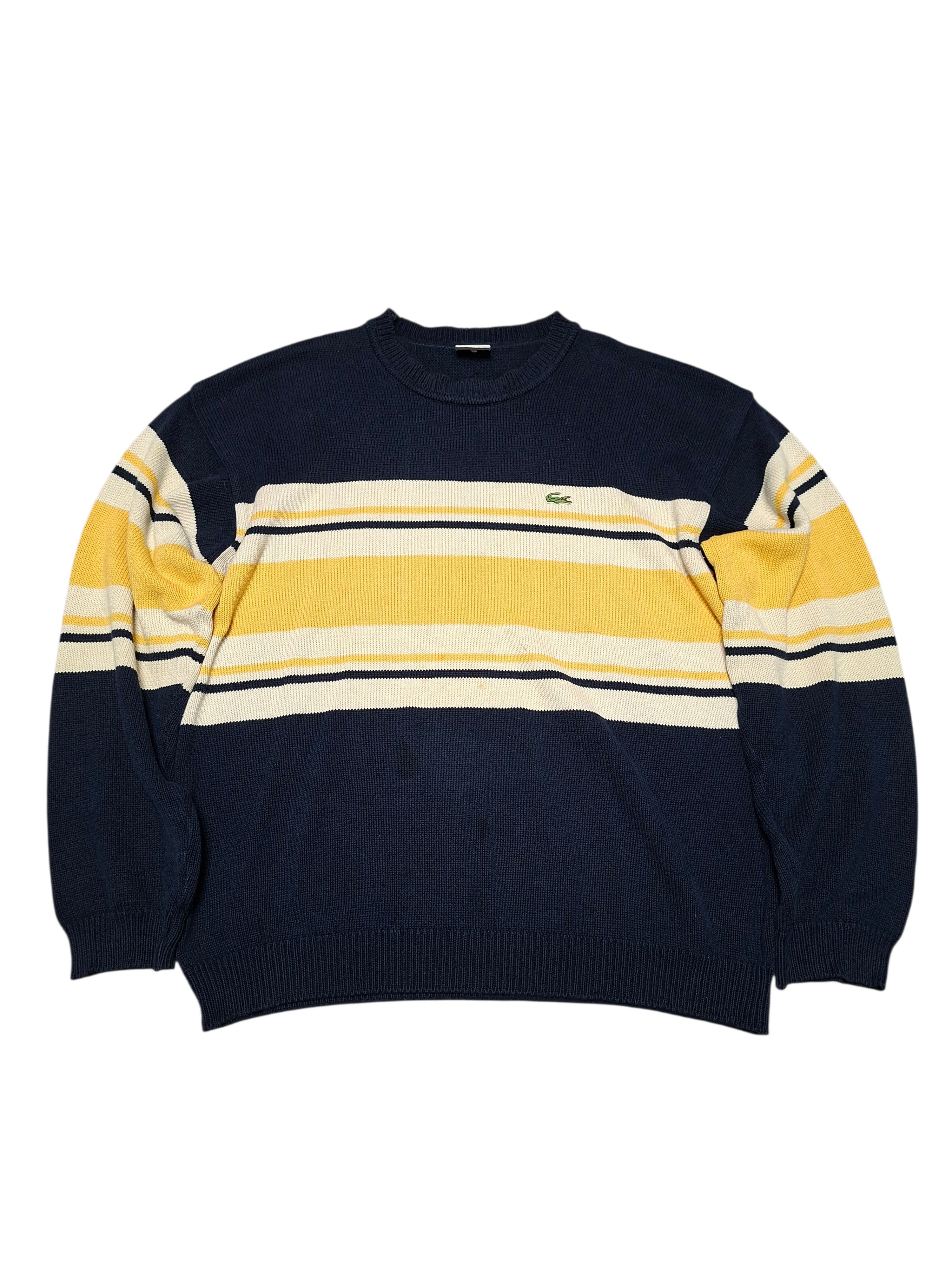 Lacoste LACOSTE VINTAGE LUXURY OLDMONEY MADE IN SPAIN COTTON SWEATER Size US XXL / EU 58 / 5 - 1 Thumbnail