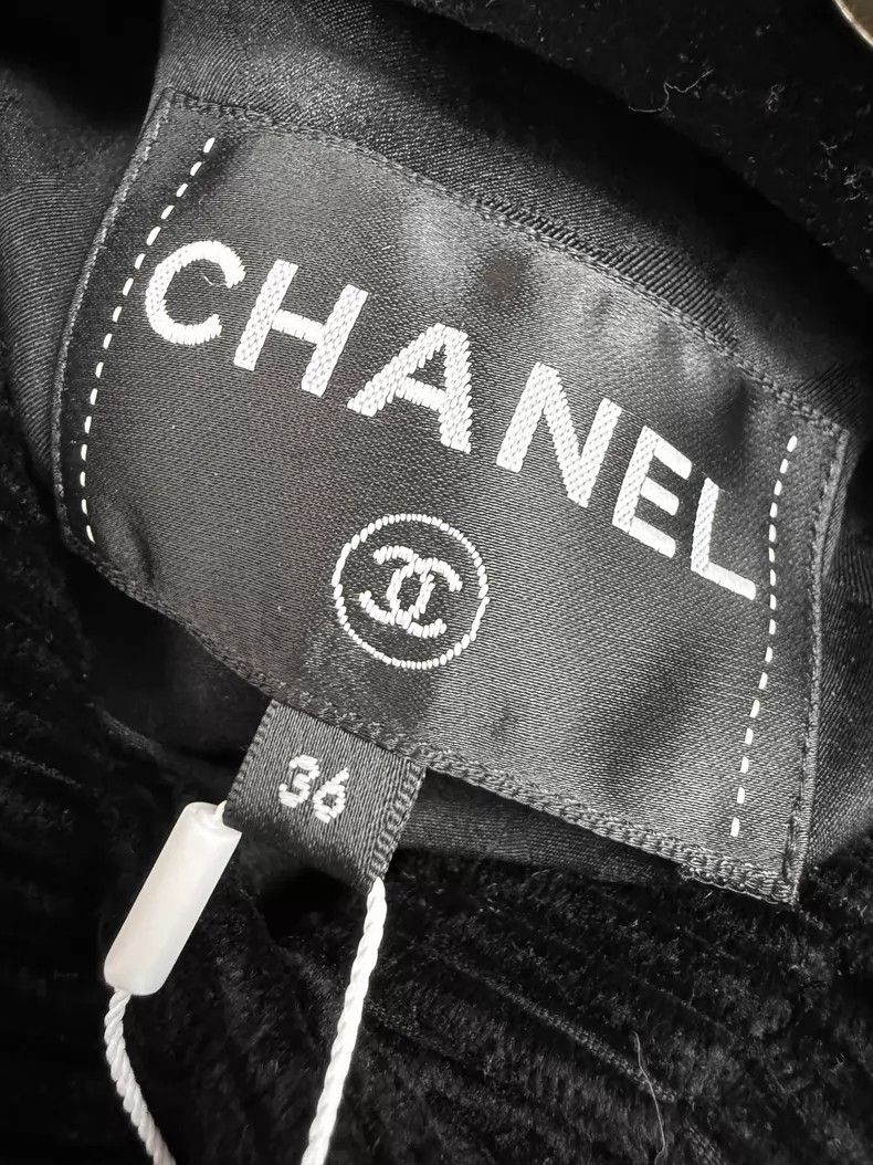 Chanel Chanel Corduroy rolled tweed stand-up collar short jacket Size XS / US 0-2 / IT 36-38 - 5 Thumbnail