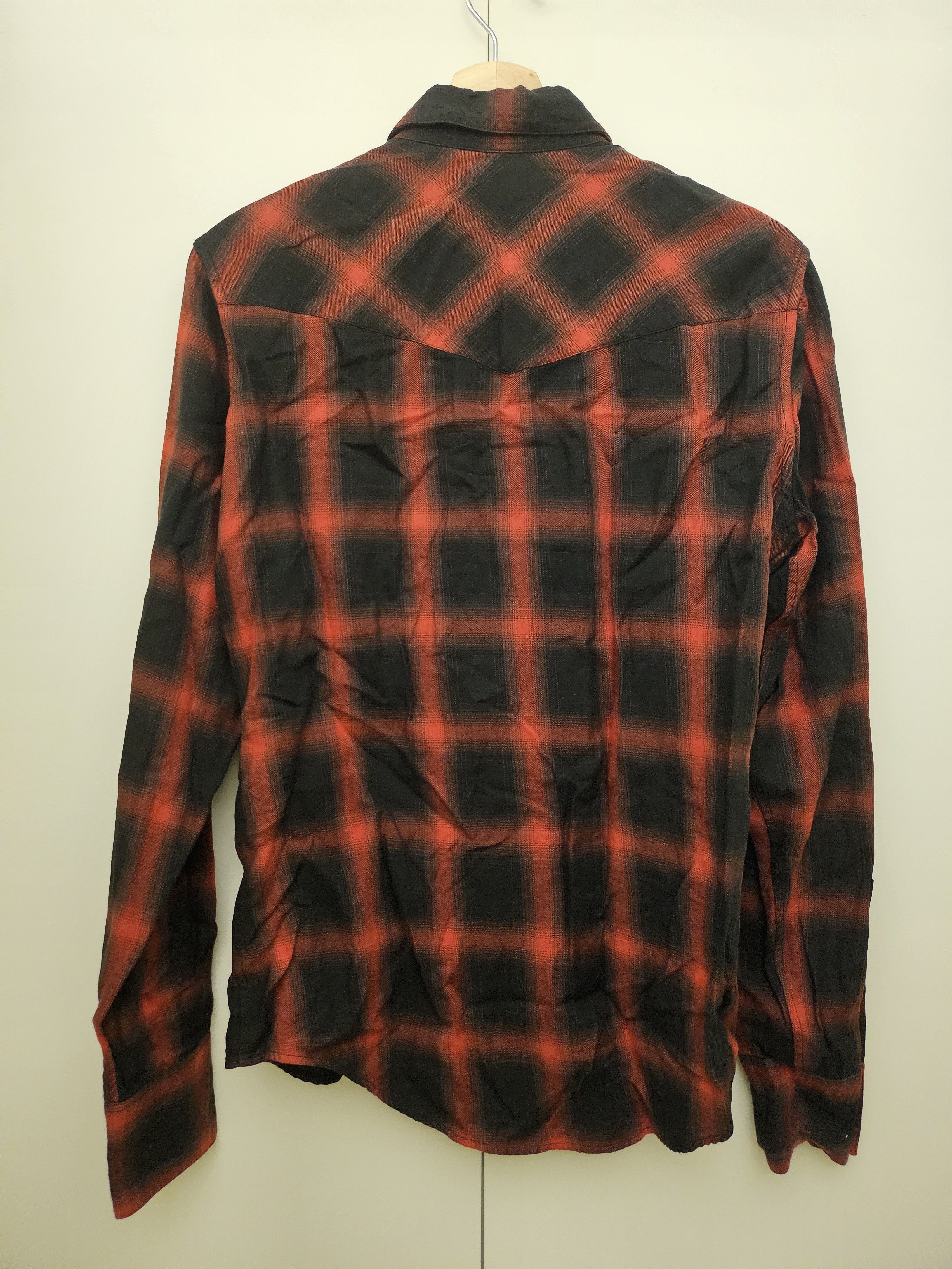 Hedi Slimane × Saint Laurent Paris FW13 AW13 Shadow Plaid Western Flannel Shirt Size US S / EU 44-46 / 1 - 2 Thumbnail