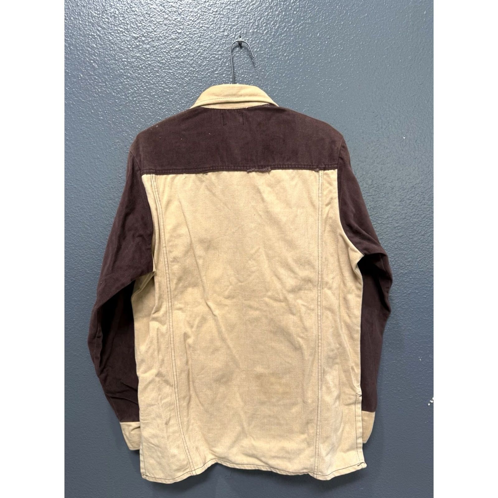 Vintage VINTAGE Osh Kosh Men's Western Shirt XL Cotton Button-Up Long Sleeve Brown 70s Size US XL / EU 56 / 4 - 4 Thumbnail