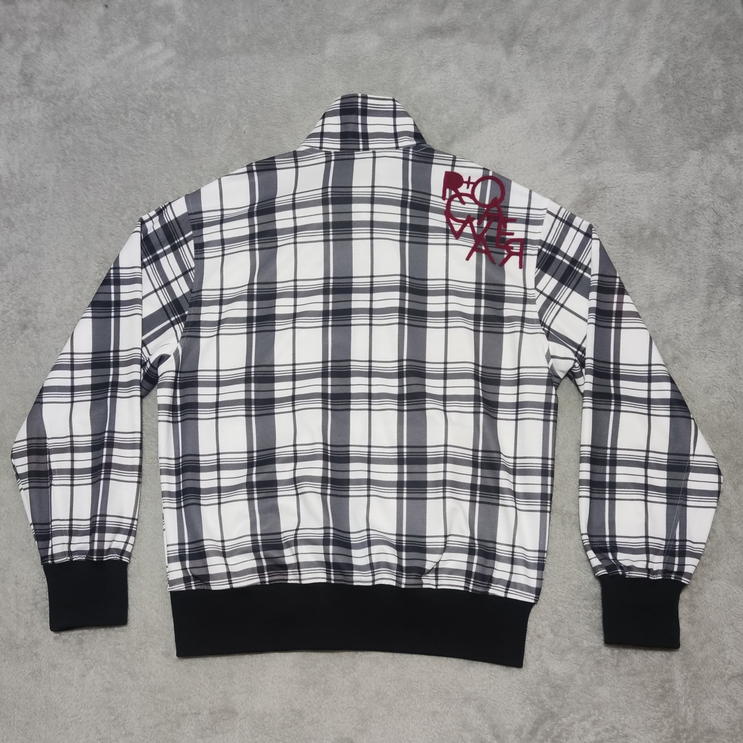 Rocawear Vintage Rocawear Monochrome Plaid Jacket Embroidered Logo Size US L / EU 52-54 / 3 - 3 Thumbnail