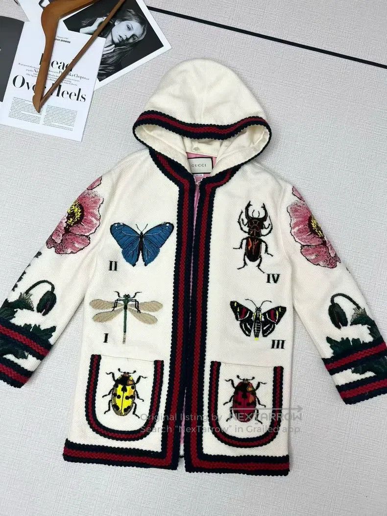 Gucci Gucci Show-style embroidered cardigan hooded jacket Size XS / US 0-2 / IT 36-38 - 2 Thumbnail