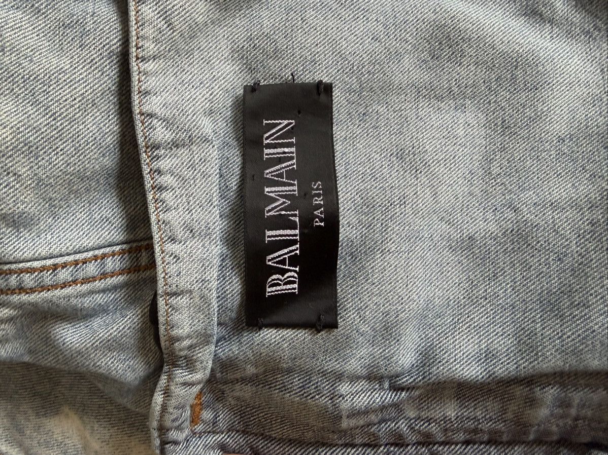 Balmain Balmain Denim biker Jacket Size US XL / EU 56 / 4 - 3 Thumbnail