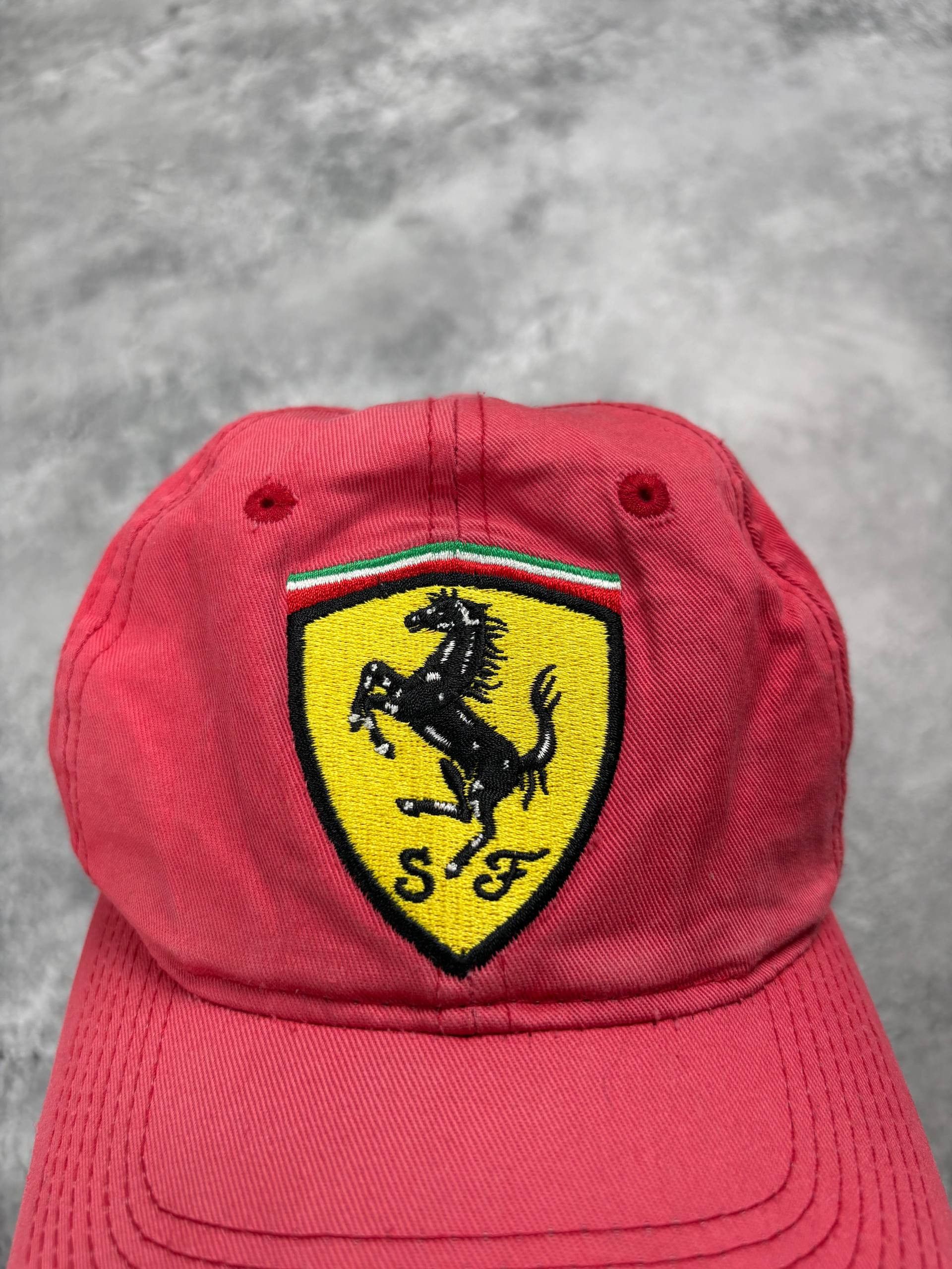 Ferrari Ferrari Vintage Mens Red Formula 1 Racing Cap Y2K rare Size ONE SIZE - 2 Thumbnail