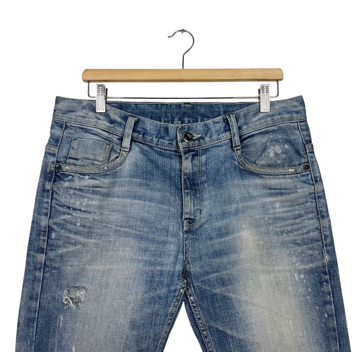 Other Vintage GRF Distressed Denim Jeans Size US 34 / EU 50 - 2 Thumbnail