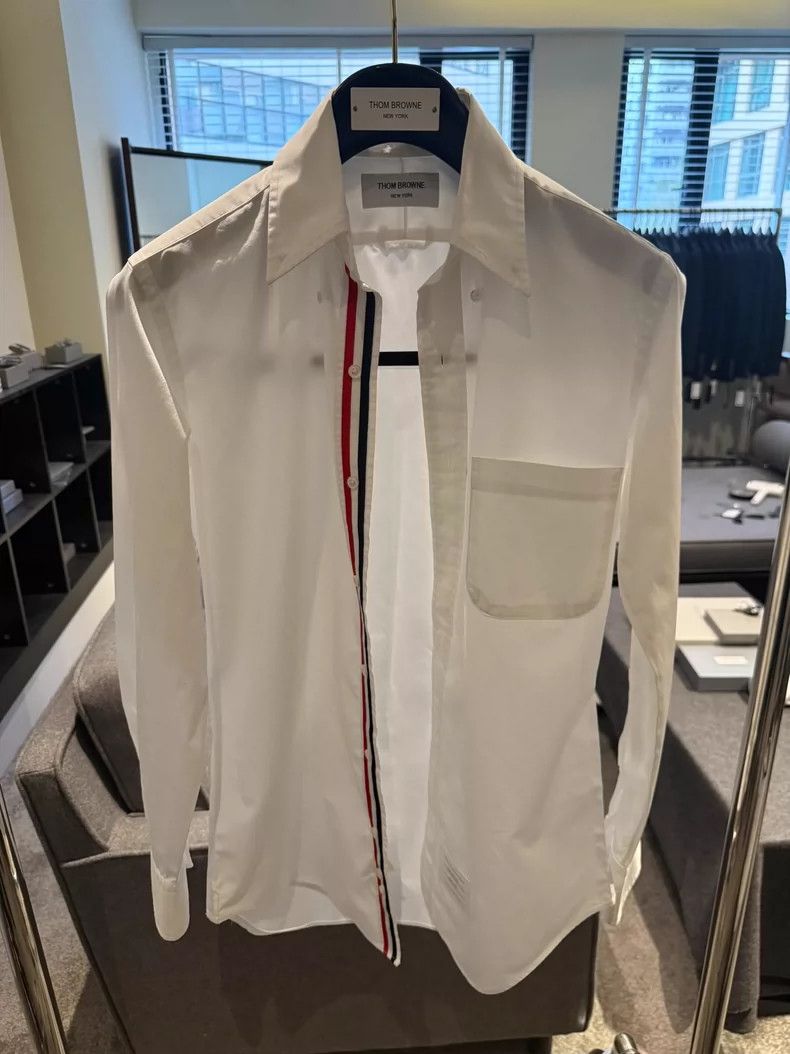 Thom Browne Thom Browne size0 A three-color shirt with a lapel Size US XS / EU 42 / 0 - 1 Thumbnail