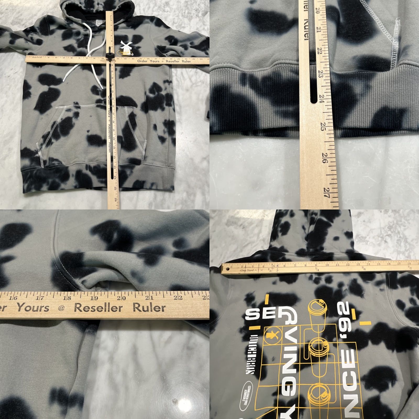 Logo 7 Dutch Bros Coffee Hoodie Mens Small Gray Tie Dye Graphic Logo Long Sleeve Size US S / EU 44-46 / 1 - 8 Thumbnail