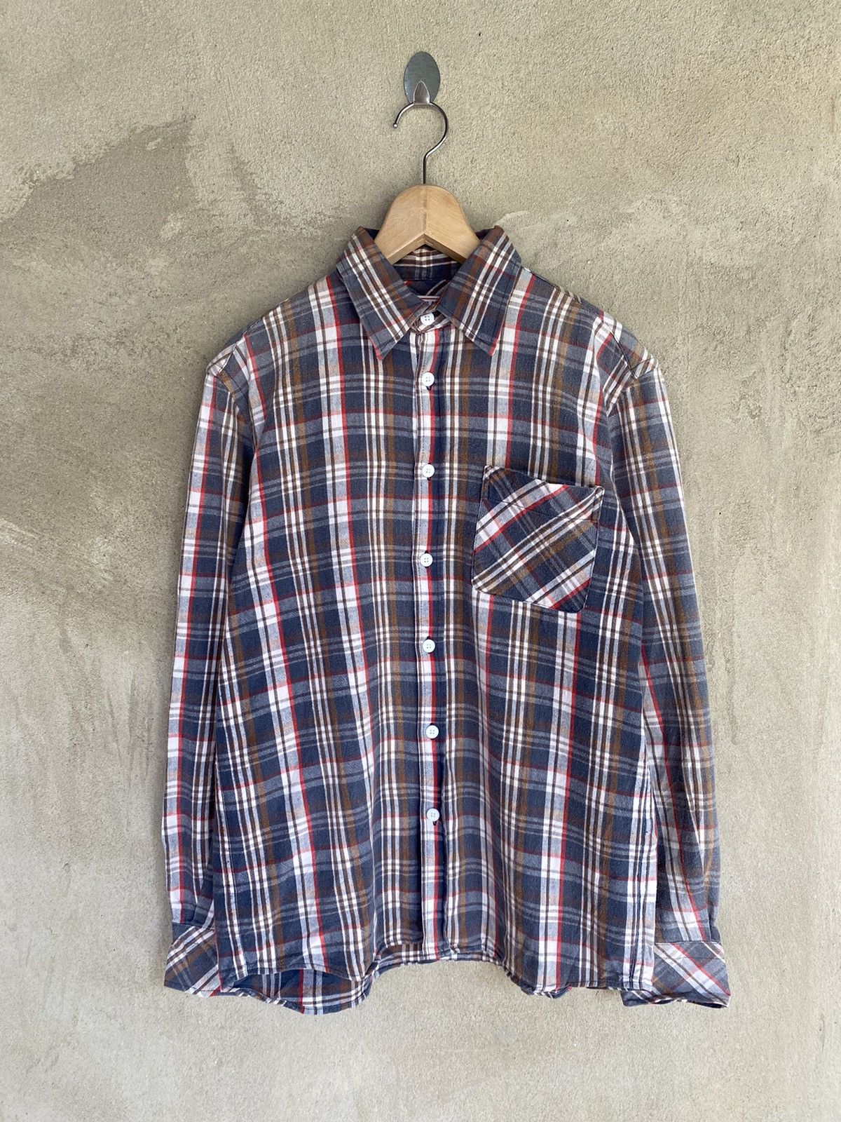 Beams Plus Japanese Brand Beams Plaid Tartan Flannel Shirt Size US M / EU 48-50 / 2 - 2 Thumbnail