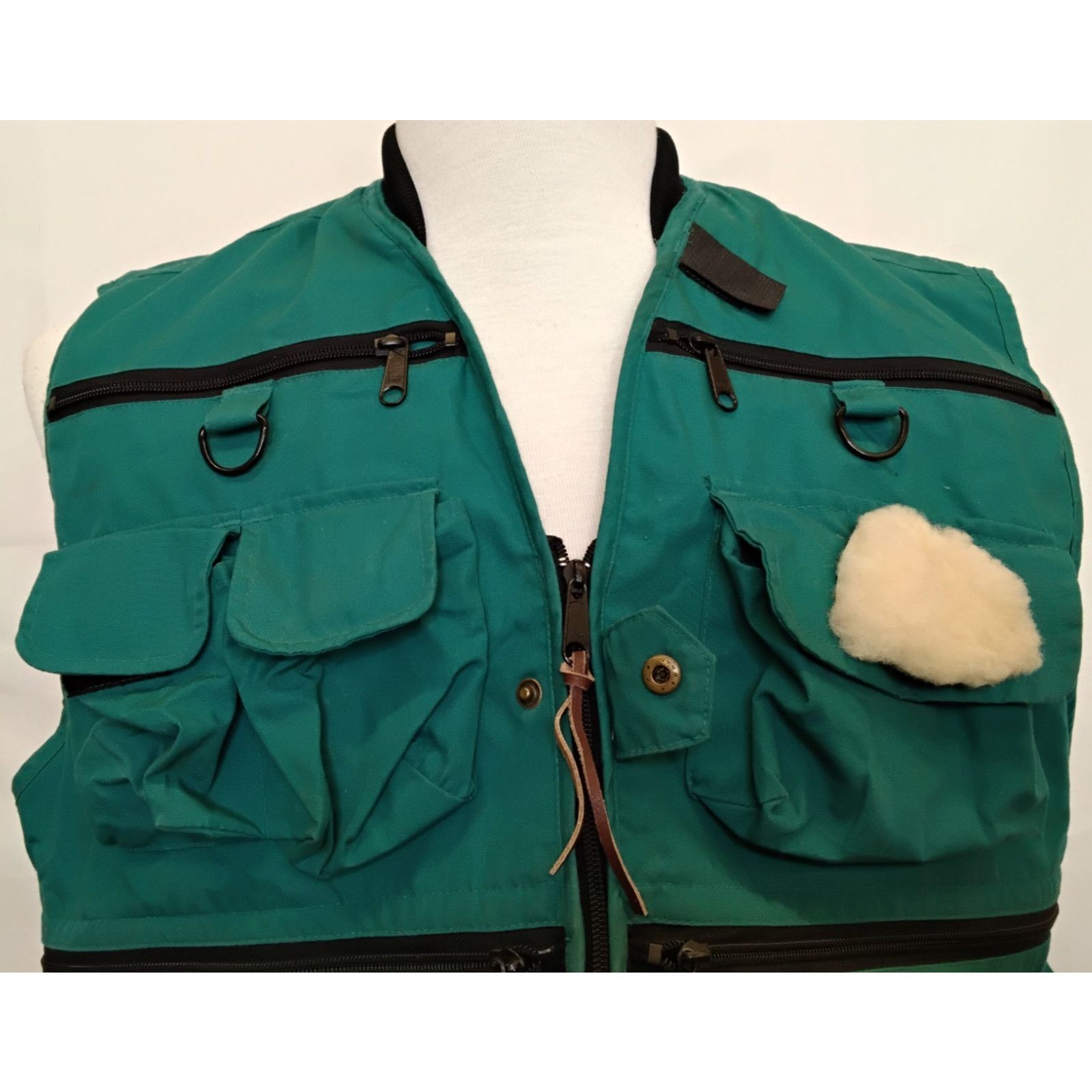 Cabelas Cabela's Fly Fishing Utility Vest Men's M Teal Cargo Pockets Size US M / EU 48-50 / 2 - 5 Thumbnail