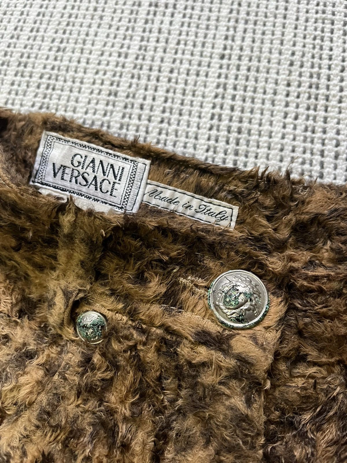 Versace Vintage Gianni Versace Faux fur leopard pants Size 26" / US 2 / IT 38 - 4 Thumbnail