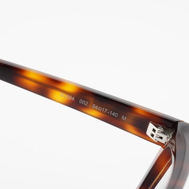 Saint Laurent Paris Saint Laurent SL554 002 Eyeglasses Havana 54mm Cat Eye Frame Size ONE SIZE - 8 Thumbnail