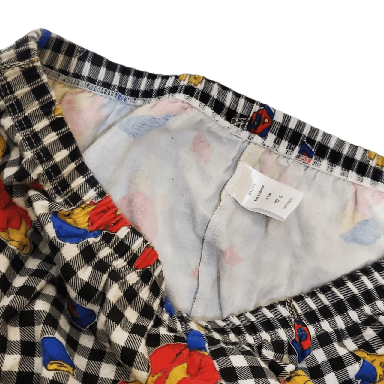 Vintage Y2K Winnie-the-Pooh Gingham Shorts Size US 31 - 2 Thumbnail