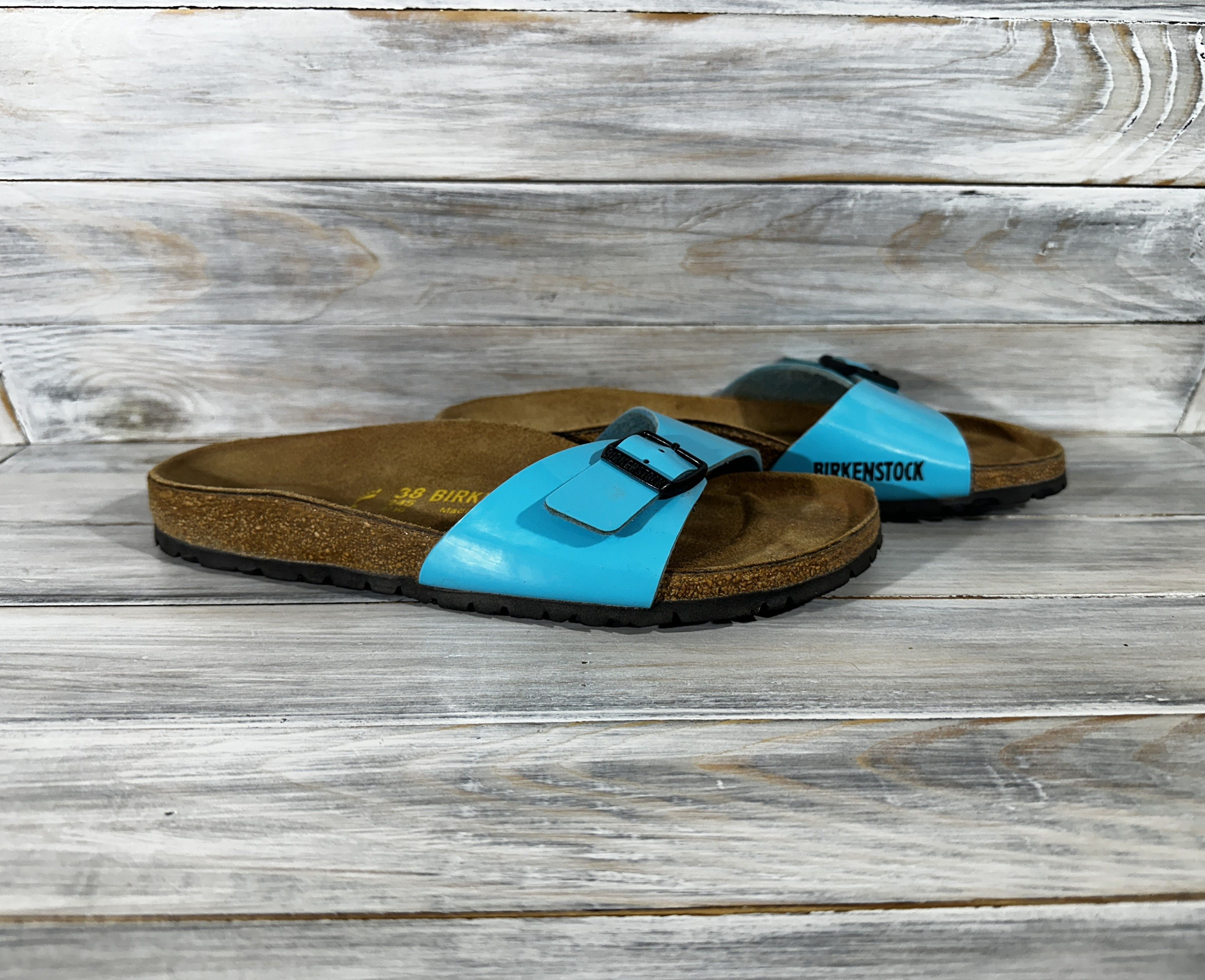 Birkenstock Birkenstock Madrid Birko-Flor Women's Leather Slide Sandals Size US 7 / IT 37 - 1 Thumbnail