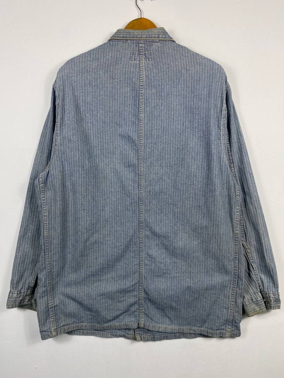 RRL Ralph Lauren vintage rrl ralph lauren herringbone denim jacket Size US XXL / EU 58 / 5 - 8 Thumbnail