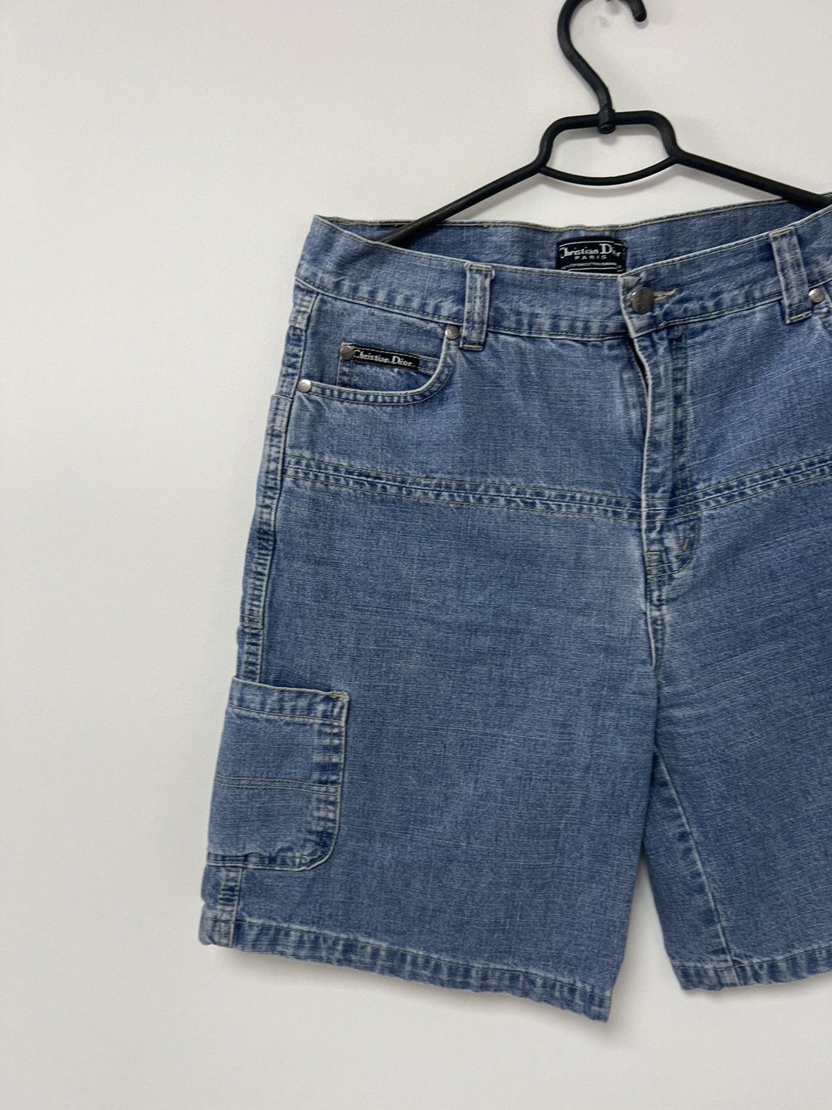 Dior × Vintage Vintage 90’s Christian Dior Paris Blue Washed Jeans Shorts S Size US 28 / EU 44 - 15 Thumbnail