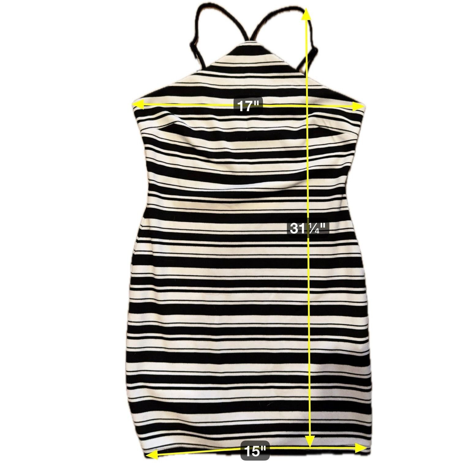 Forever 21 Forever21 Bodycon Halter Striped Dress Women’s Size Large Size L / US 10 / IT 46 - 7 Thumbnail