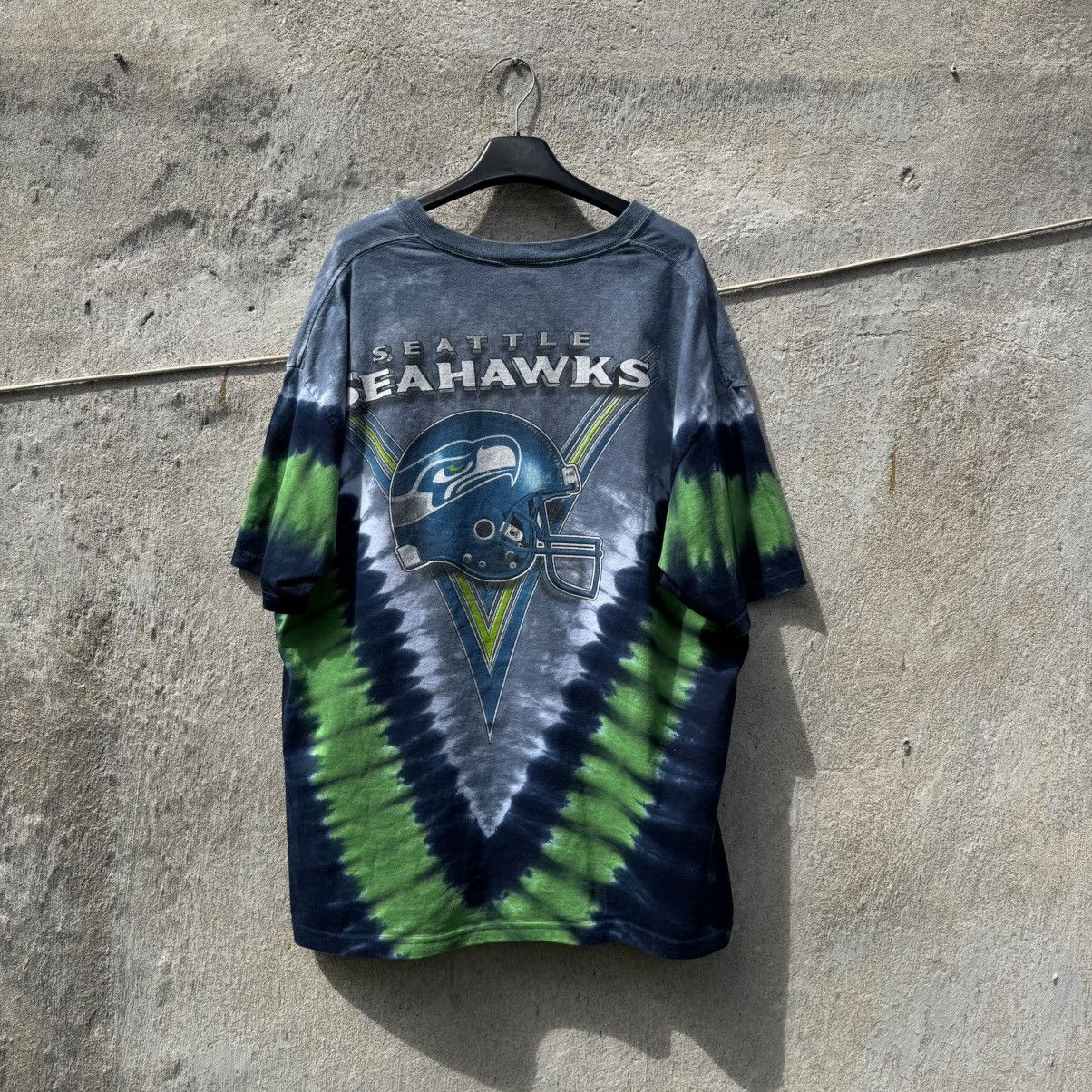 NFL Vintage Seattle Seahawks Tie Dye AOP Football Tshirt XL Size US XL / EU 56 / 4 - 2 Thumbnail
