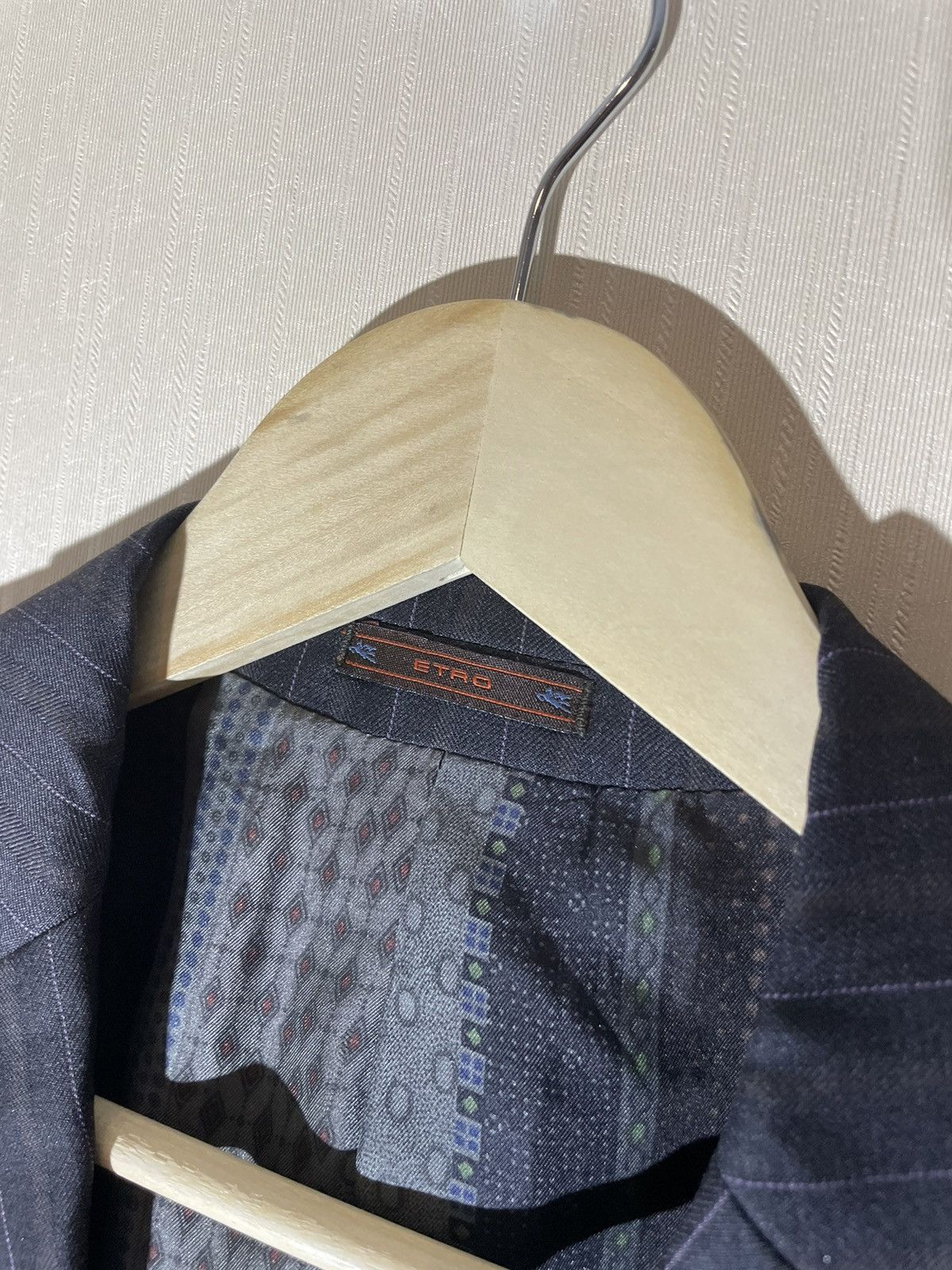 Etro × Vintage Etro vintage streetwear wool blazer Size 50S - 4 Thumbnail