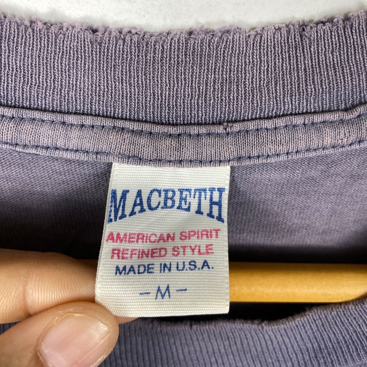 Macbeth × Vintage Vintage 90's MACBETH Natural Spirit Faded Distressed Graphic Size US M / EU 48-50 / 2 - 5 Thumbnail