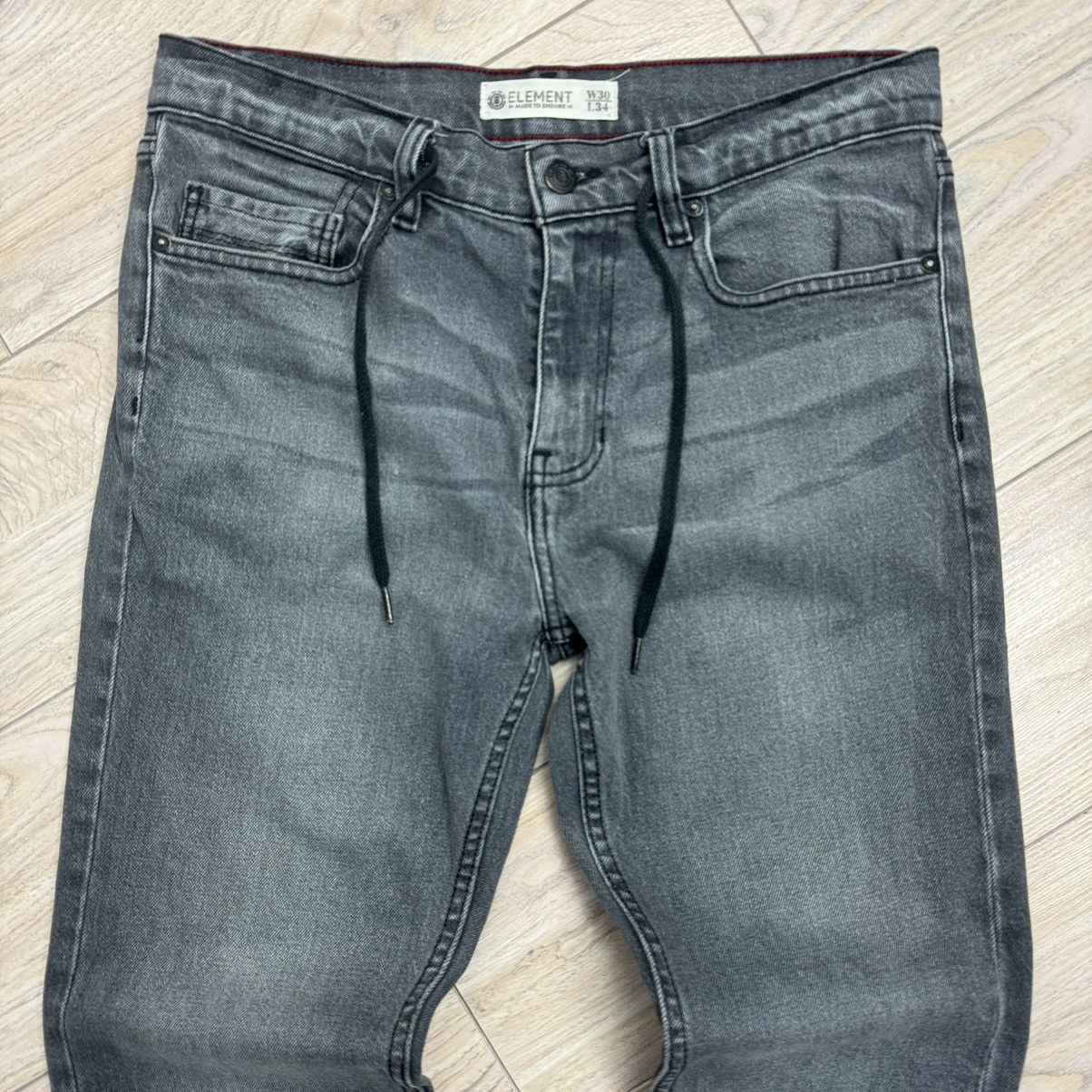 Element Vintage Element Made To Endure Light Wash Skater Denim Jeans Size US 30 / EU 46 - 5 Thumbnail