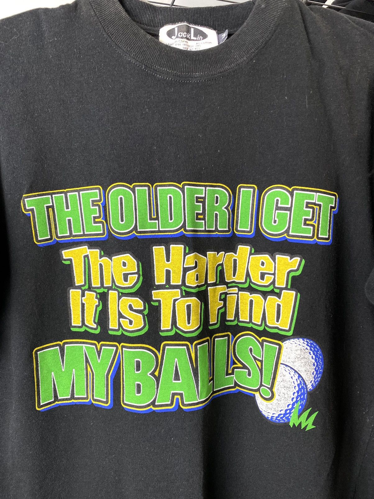 Vintage 1990’s Vintage Find My Balls Funny T Shirt Golf Polo Size US M / EU 48-50 / 2 - 2 Thumbnail
