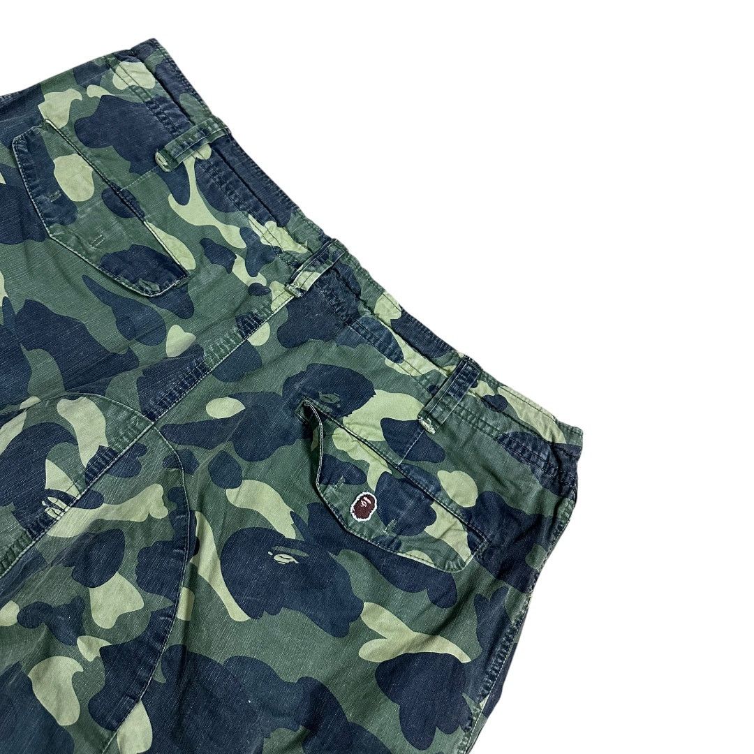 Bape L 34 Waist Bape OG Green Camo Cargo Shorts Size US 34 / EU 50 - 5 Thumbnail