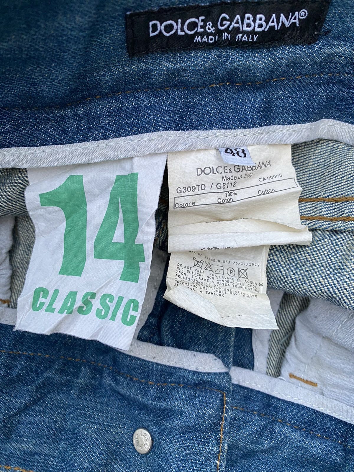 Dolce & Gabbana D&G Distressed Jeans Size US 30 / EU 46 - 14 Thumbnail