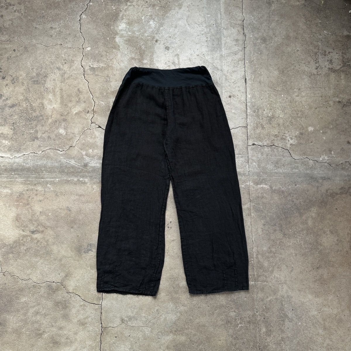 Vintage Vintage Italy Linen Baggy Fit Pants Size 27" / US 4 / IT 40 - 1 Thumbnail