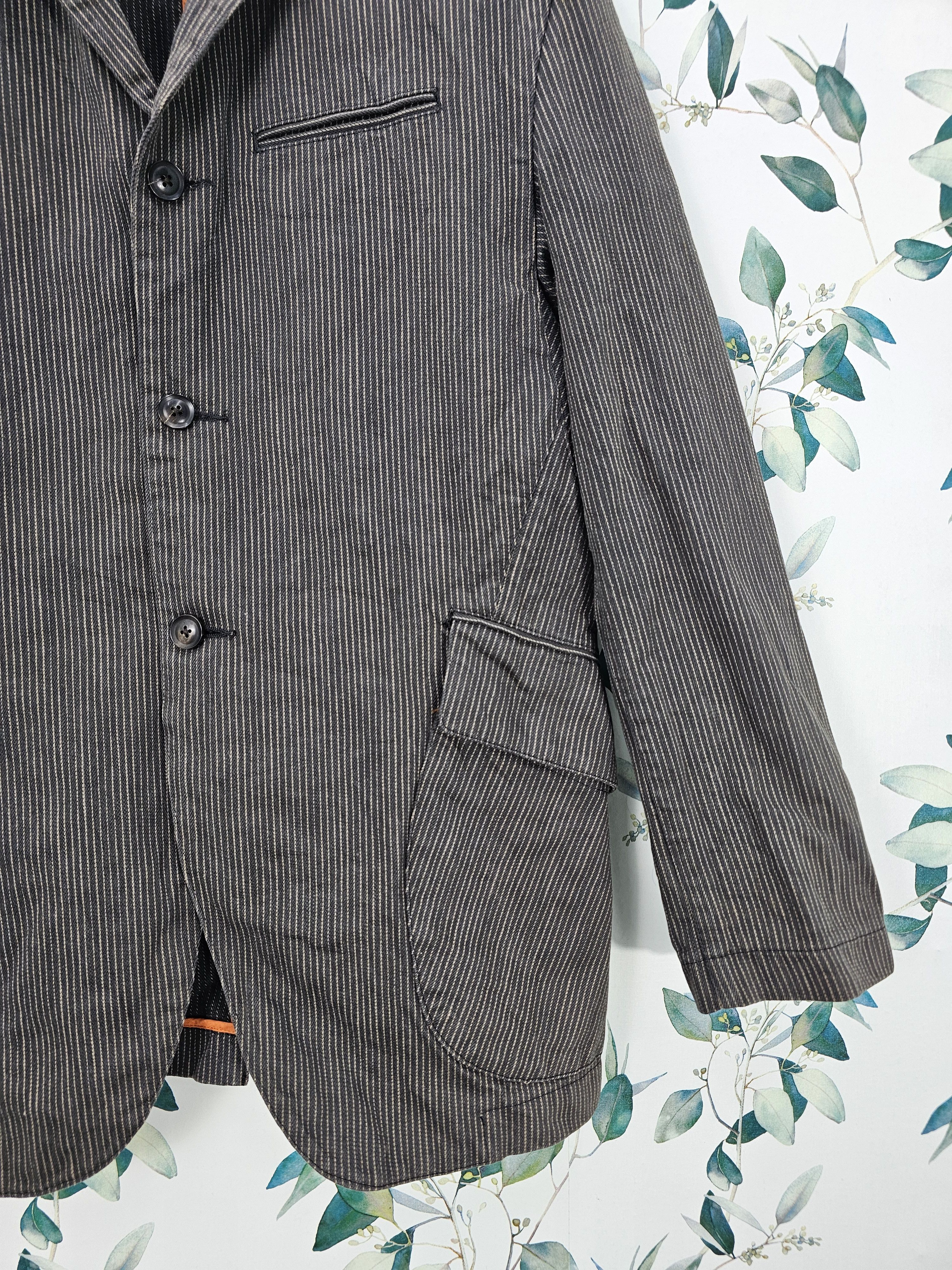 Japanese Brand Japanese Brand TABLOID NEWS Striped Blazer Jacket J0114 Size US M / EU 48-50 / 2 - 3 Thumbnail