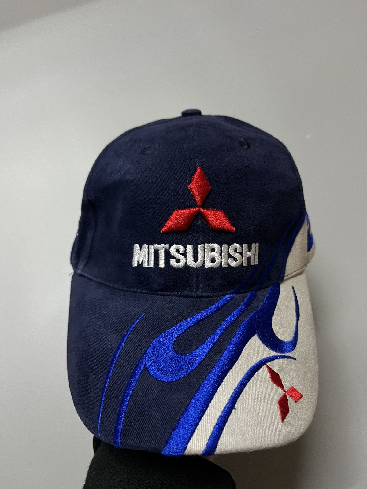 Japanese Brand × Vintage Mitsubishi Vintage Japan Style Y2K Drill Cap With Fire Size ONE SIZE - 3 Thumbnail