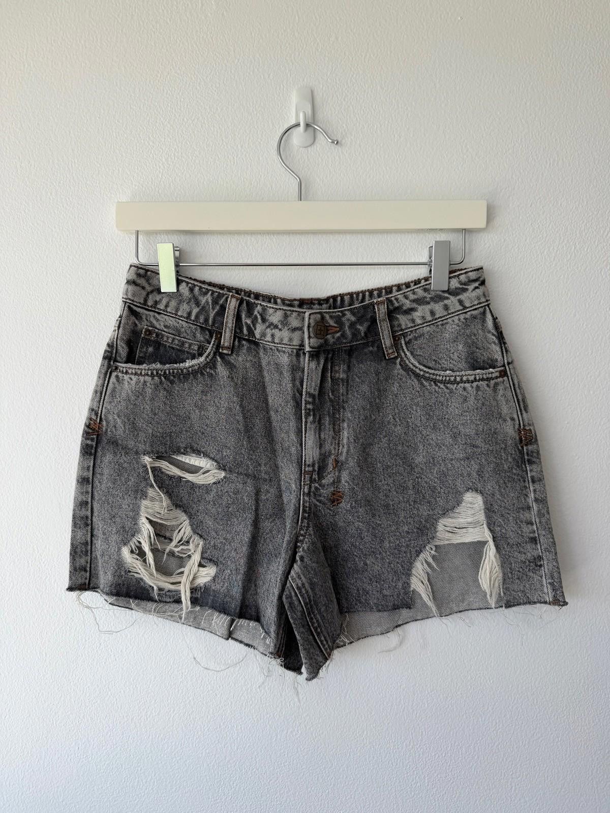 Ksubi new ksubi womens denim rider shorts grey 28 30 10 12 Size 28" / US 6 / IT 42 - 1 Thumbnail