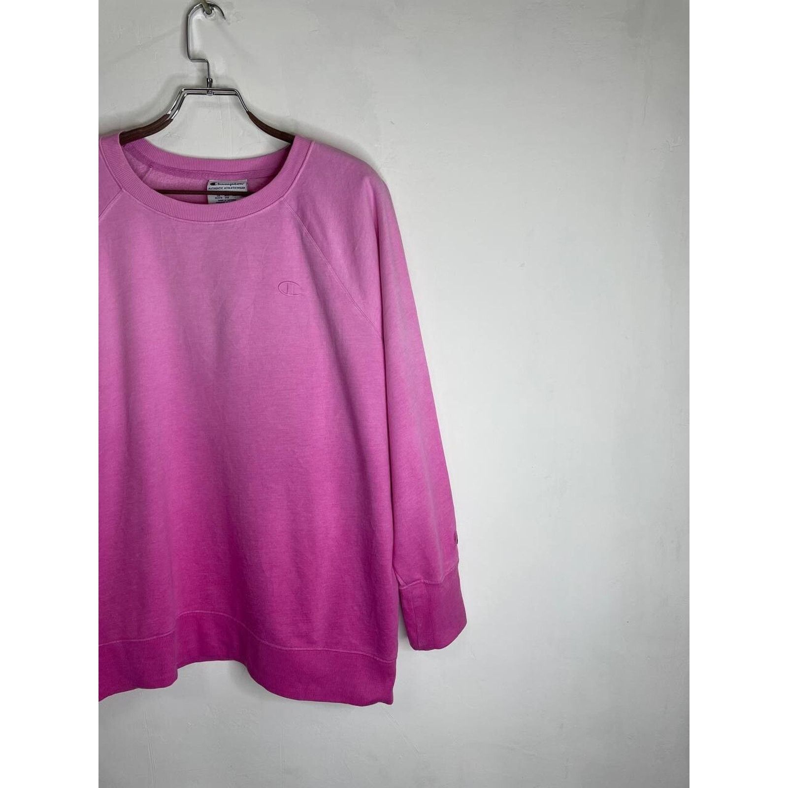 Champion Vintage Champion 2X Pink Sweatshirt Fleece Crewneck Pullover Size US XXL / EU 58 / 5 - 4 Thumbnail