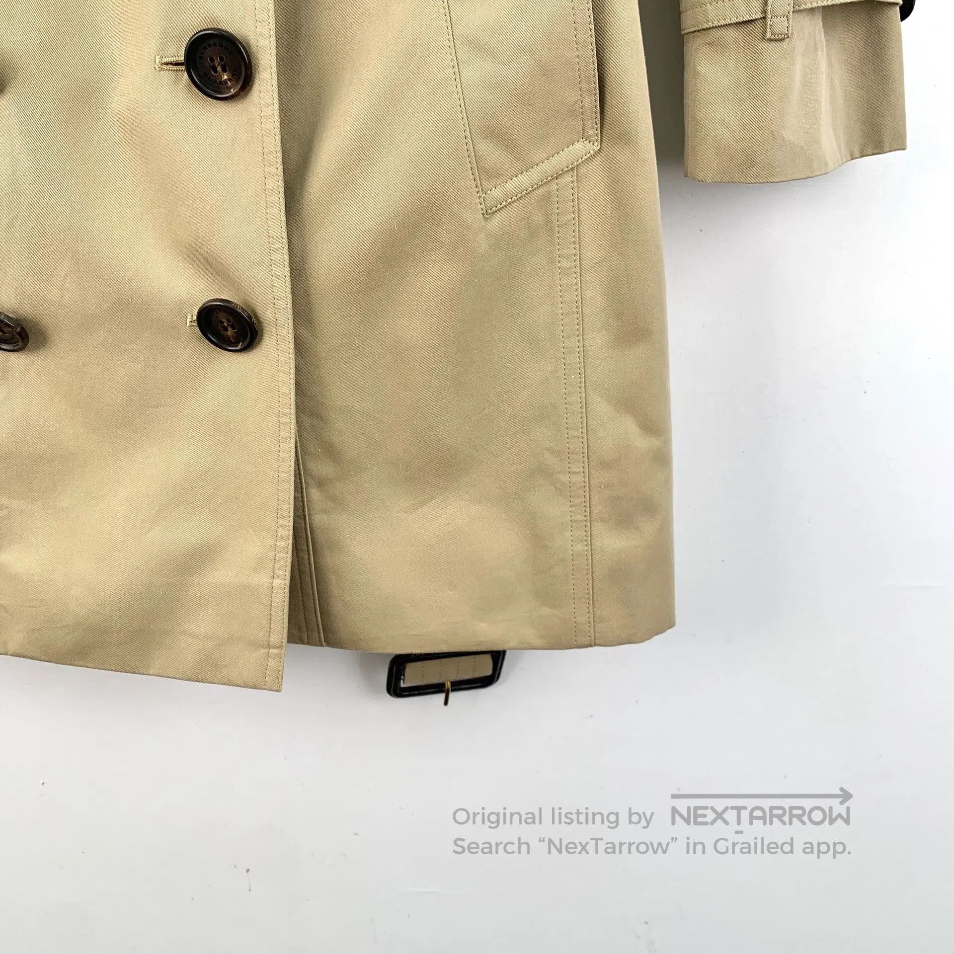 Burberry Burberry Brown Cotton Collar Double-breasted Long Sleeve B Size XS / US 0-2 / IT 36-38 - 4 Thumbnail