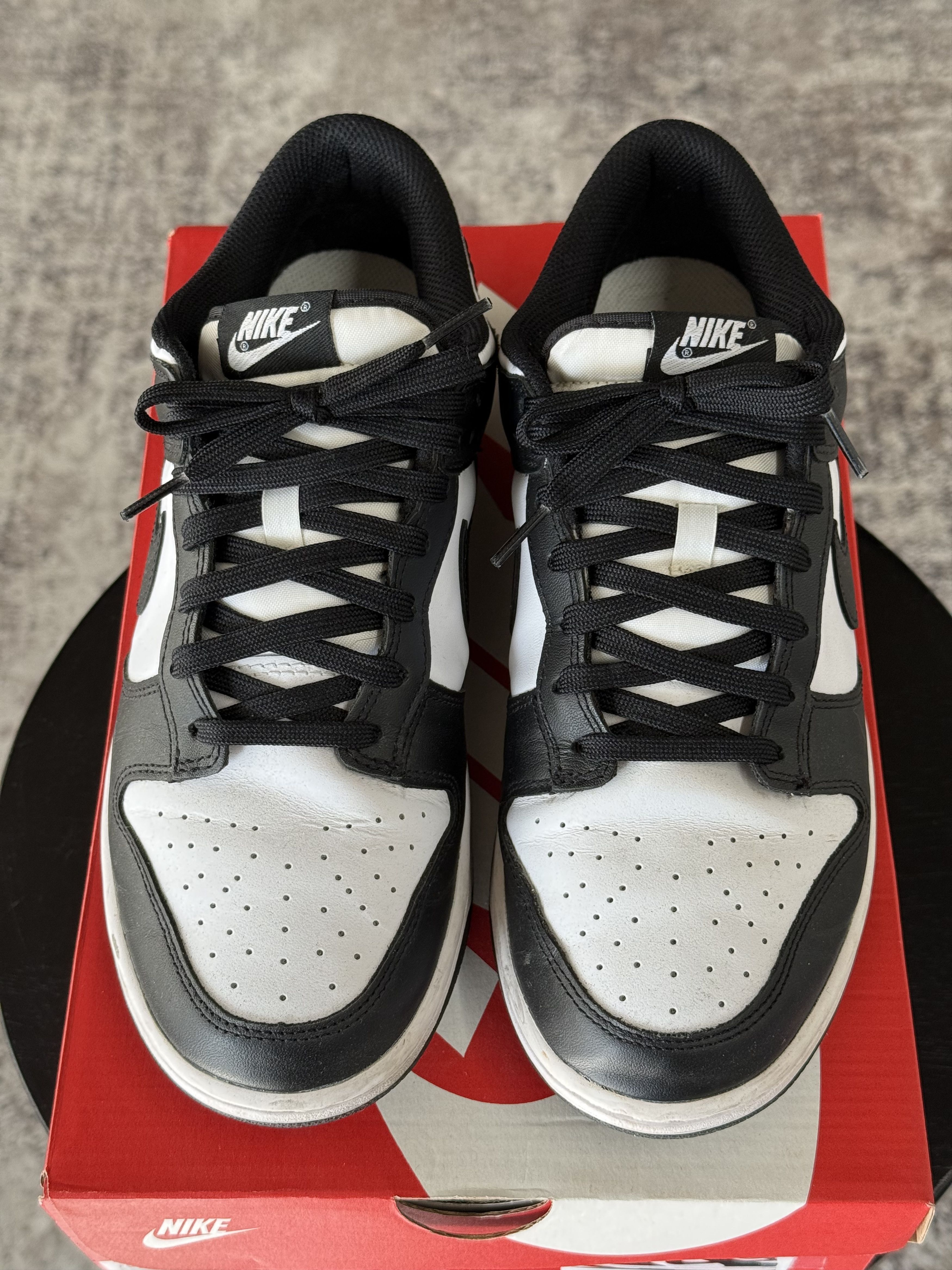 Nike *USED* Nike Dunk Low PANDA DUNK women size 11 / men size 9.5 Size US 9.5 / EU 42-43 - 2 Thumbnail