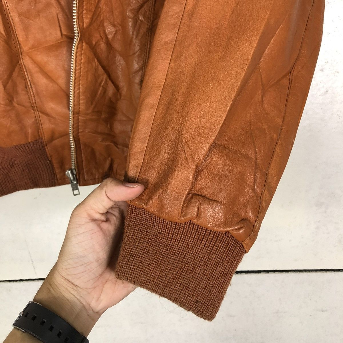 Japanese Brand 🔥VINTAGE BIKER LEATHER JACKET BLANKET CHECK TARTAN JAPAN Size US M / EU 48-50 / 2 - 15 Thumbnail