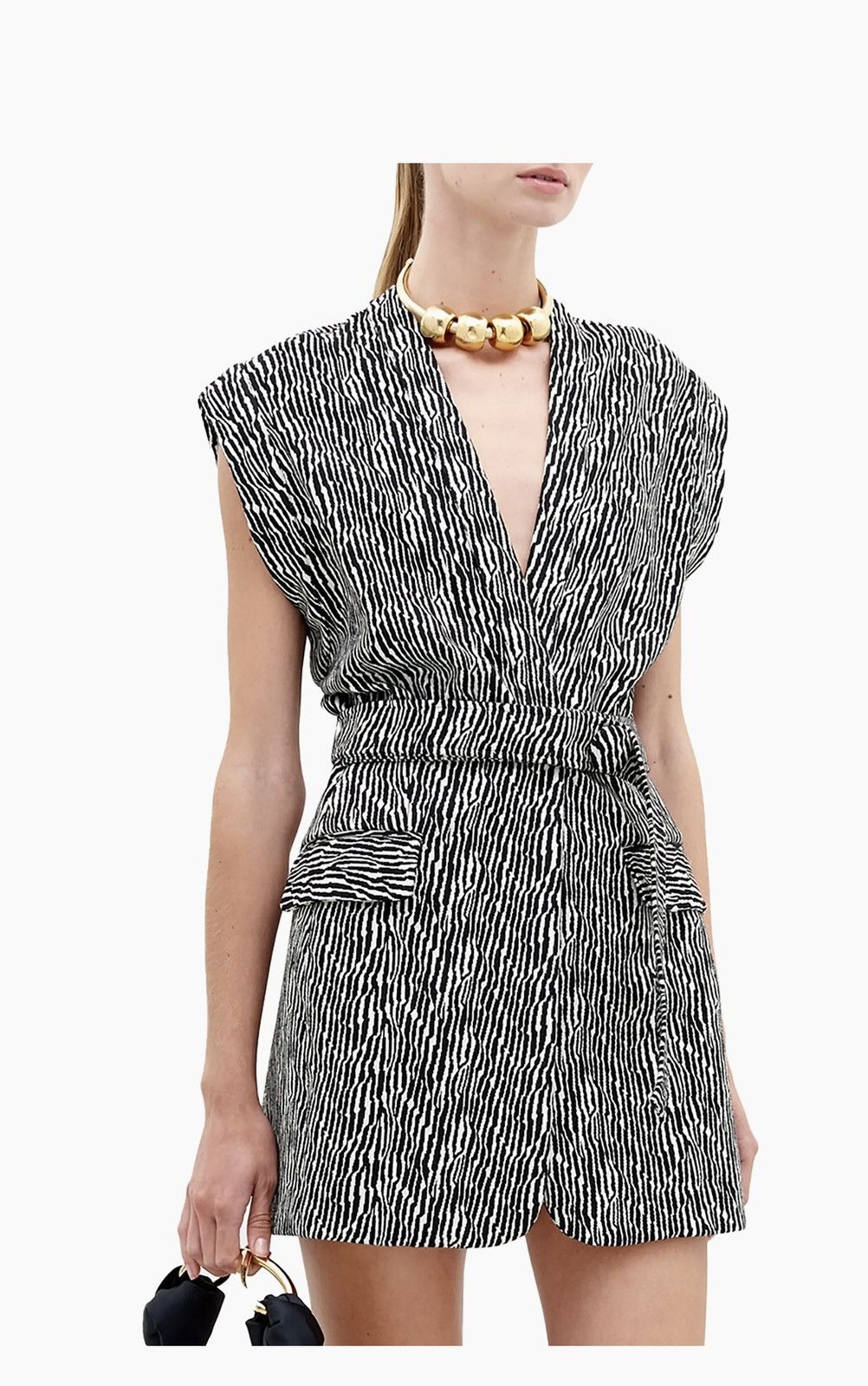 Other Galicia Abstract Tie-Waist Minidress Size 28" / US 6 / IT 42 - 3 Thumbnail