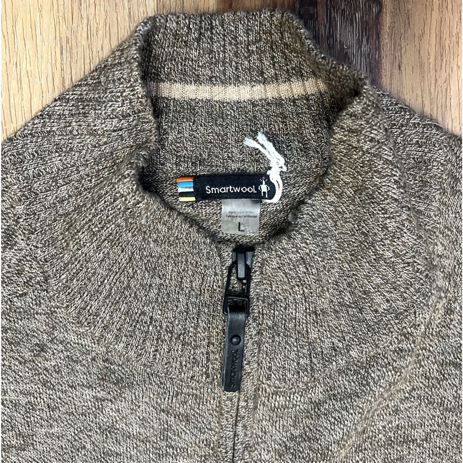 Smartwool Smartwool 1/4 Zip Pullover Sweater Mens L Brown Merino Wool Size US L / EU 52-54 / 3 - 3 Thumbnail