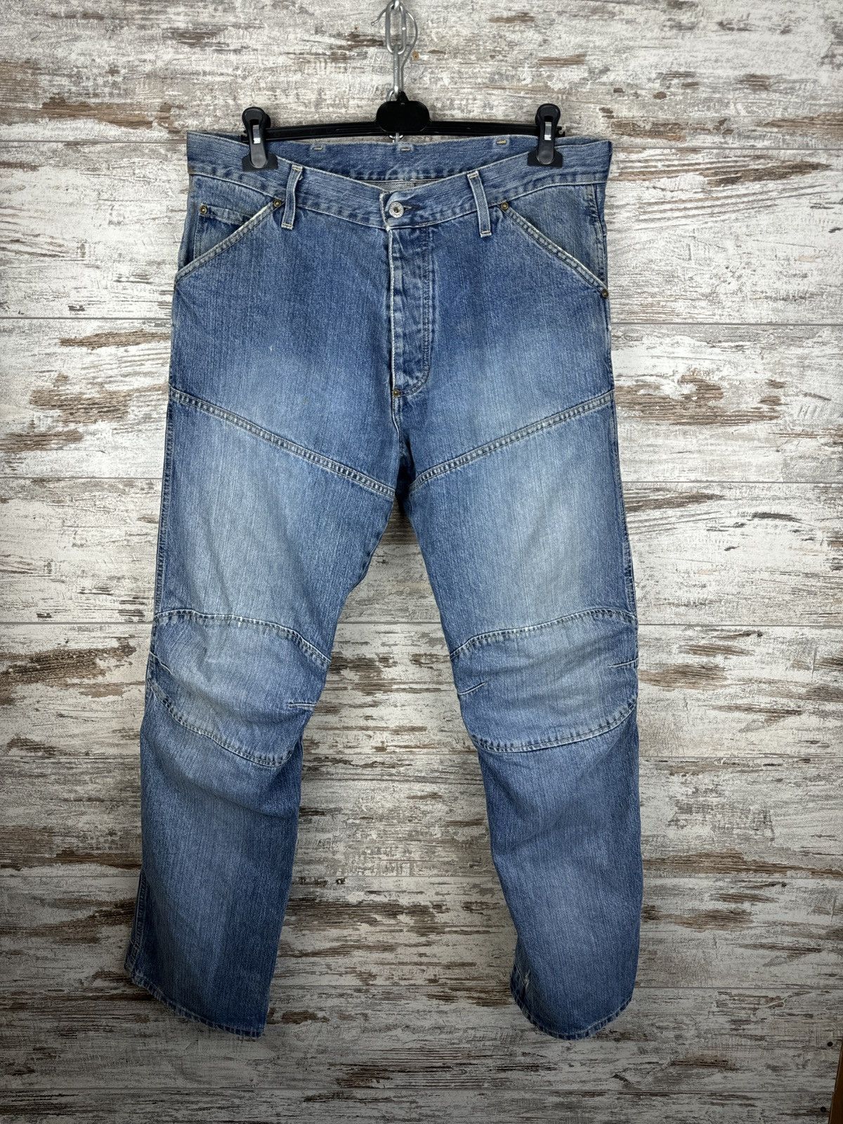 G-Star × Vintage Mens Vintage G Star Raw denim jeans Elwood 3d faded y2k rare Size US 36 / EU 52 - 2 Thumbnail