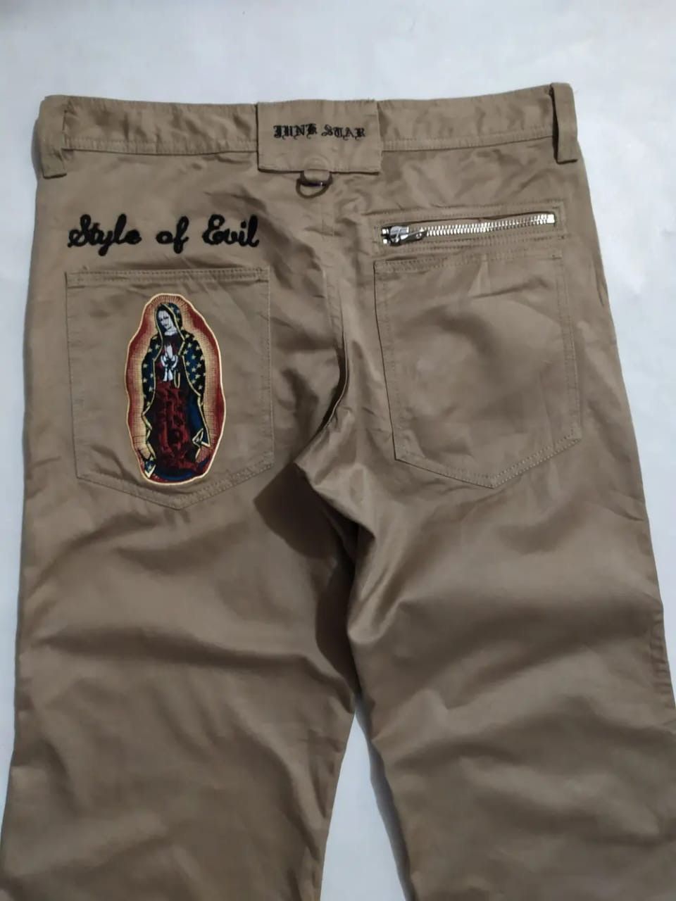 Japanese Brand Embroidery Prayed Marie Junk Star Tokyo Japan Straight Pant Size US 33 - 4 Thumbnail
