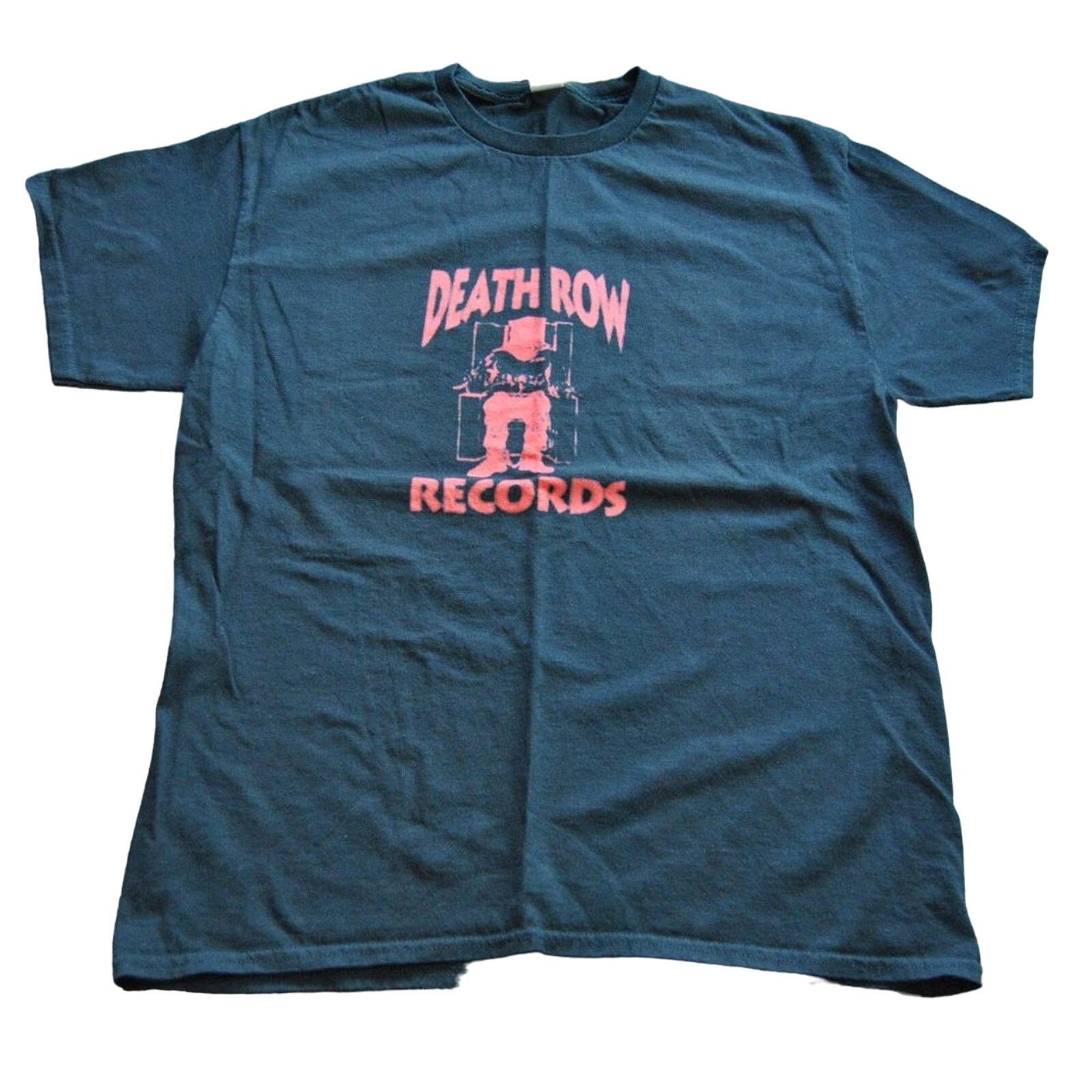 Gildan Death Row Records Large Black Red Short Sleeve Shirt Size US L / EU 52-54 / 3 - 3 Thumbnail