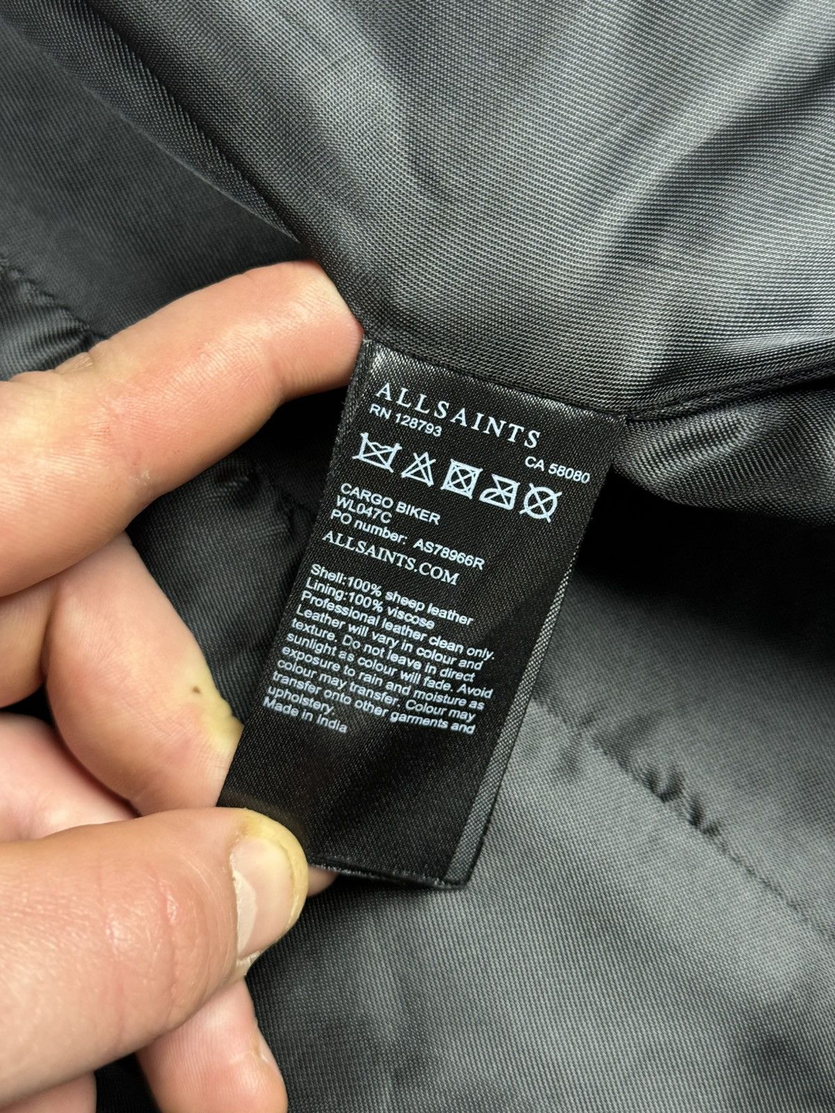 Allsaints × Genuine Leather Allsaints Rampones Leather Jacket Size M / US 6-8 / IT 42-44 - 11 Thumbnail